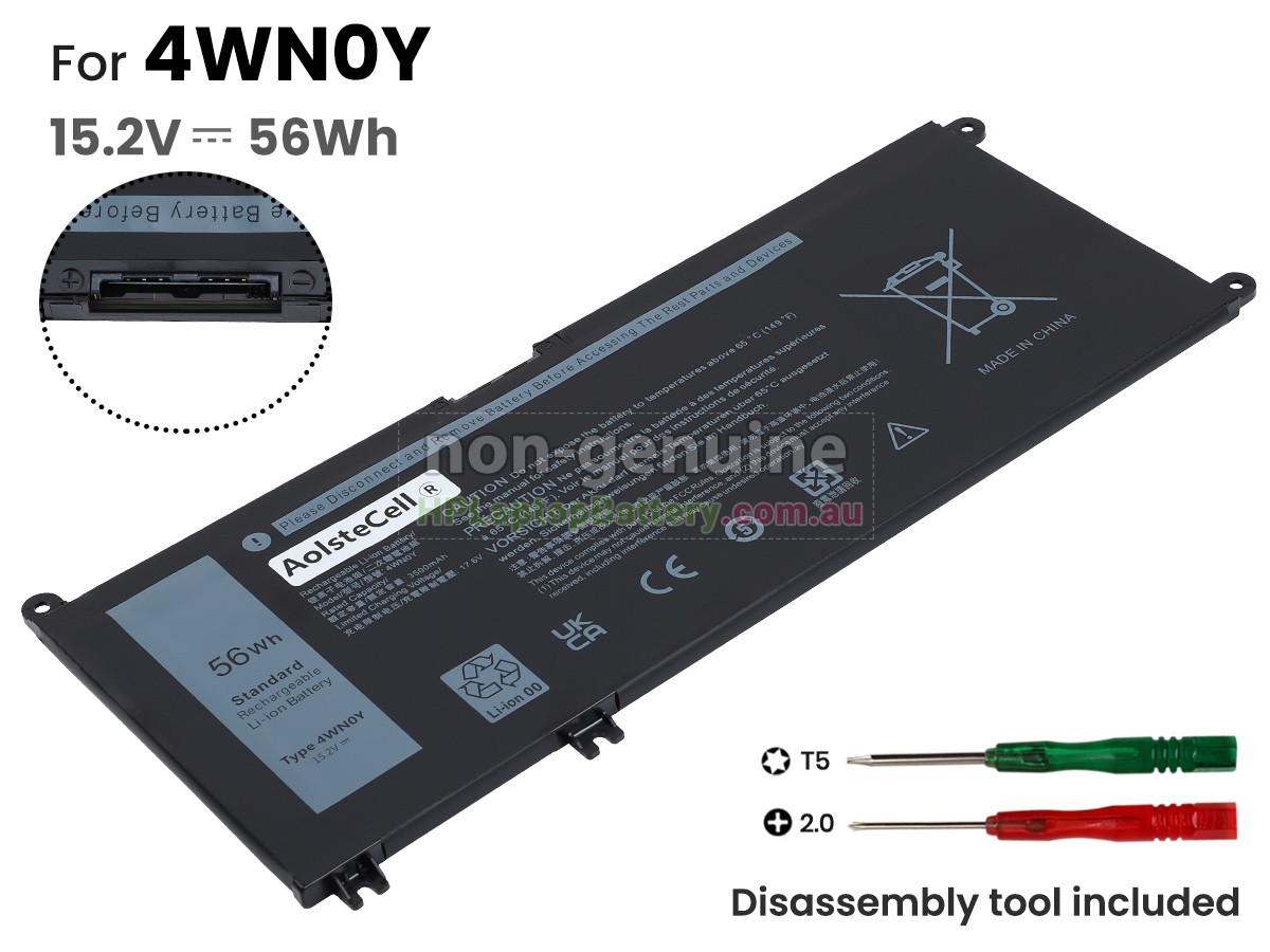 Battery for Dell 9P3NW laptop