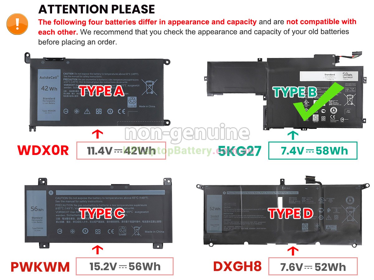 Battery for Dell Inspiron 14 7000 laptop
