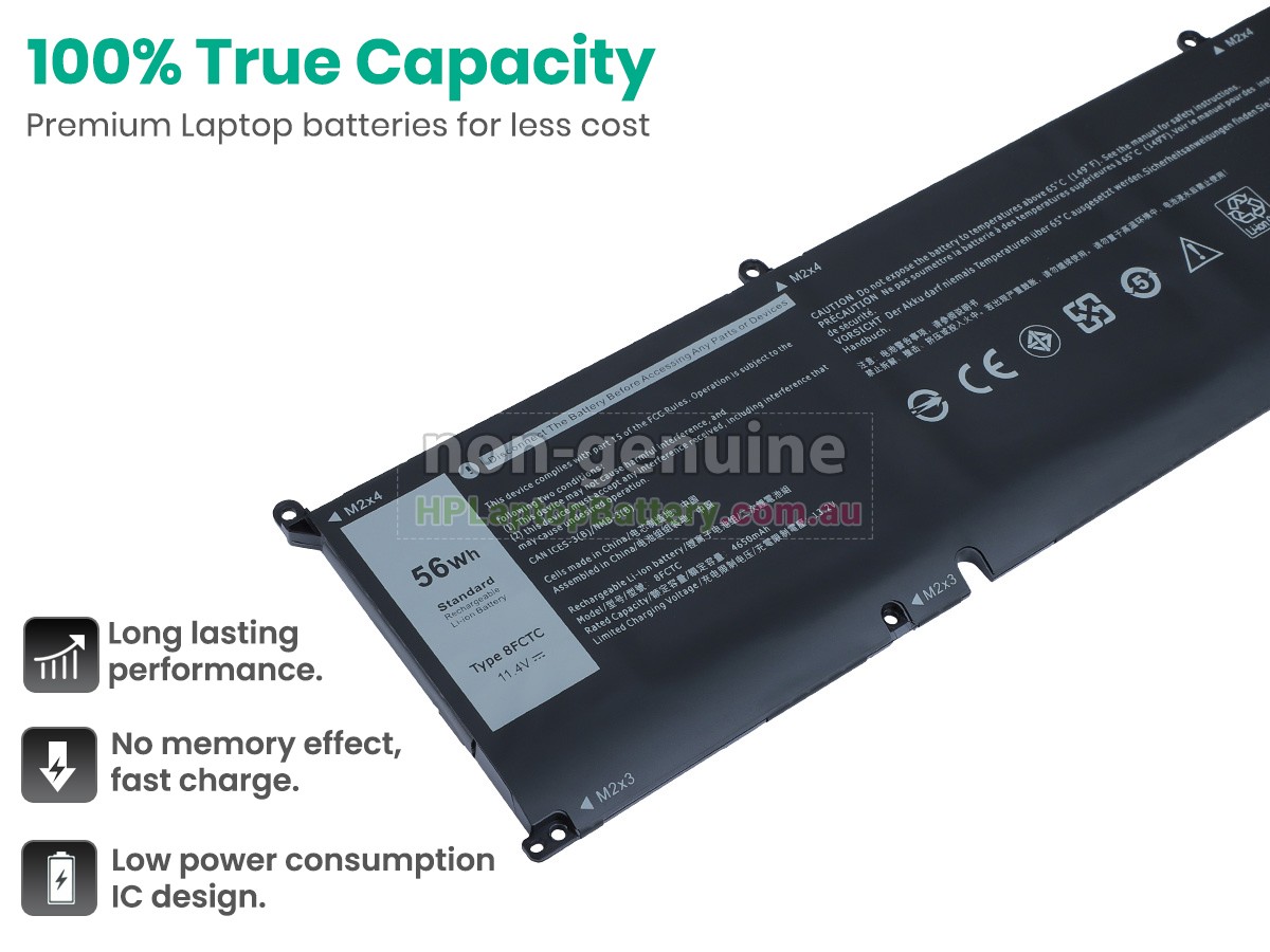Battery for Dell P106F laptop