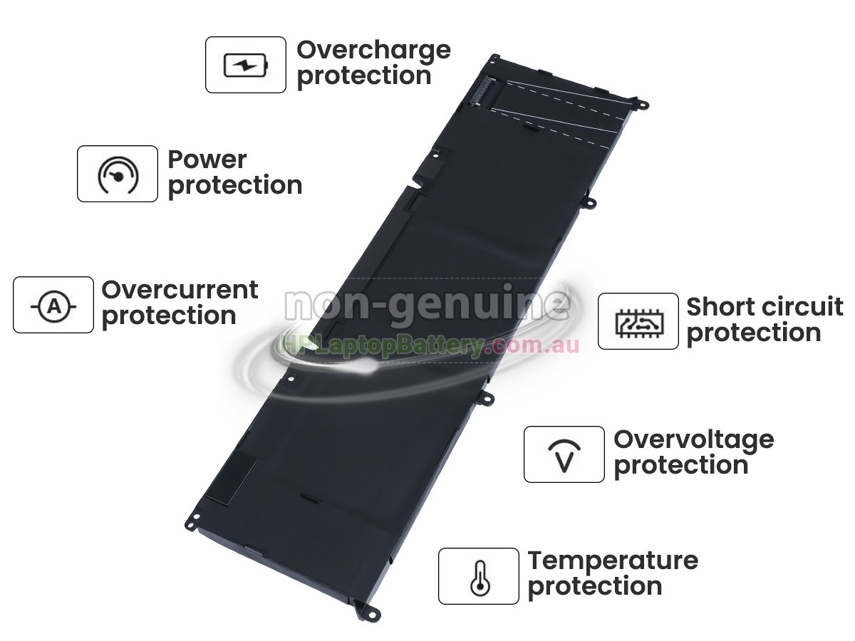 Battery for Dell P106F laptop