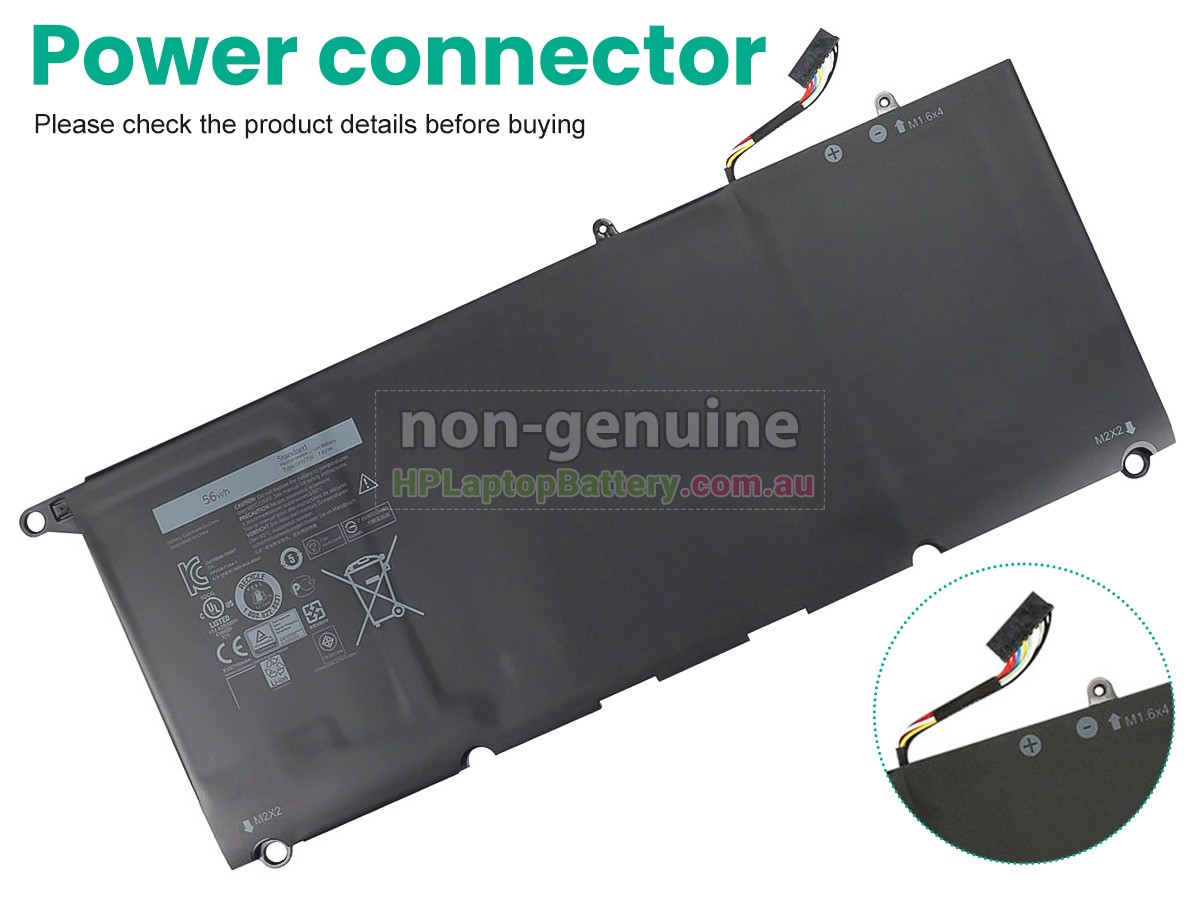 Battery for Dell P54G002 laptop
