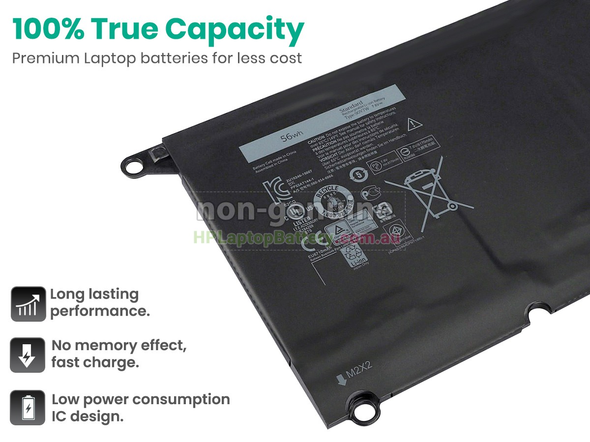 Battery for Dell P54G002 laptop