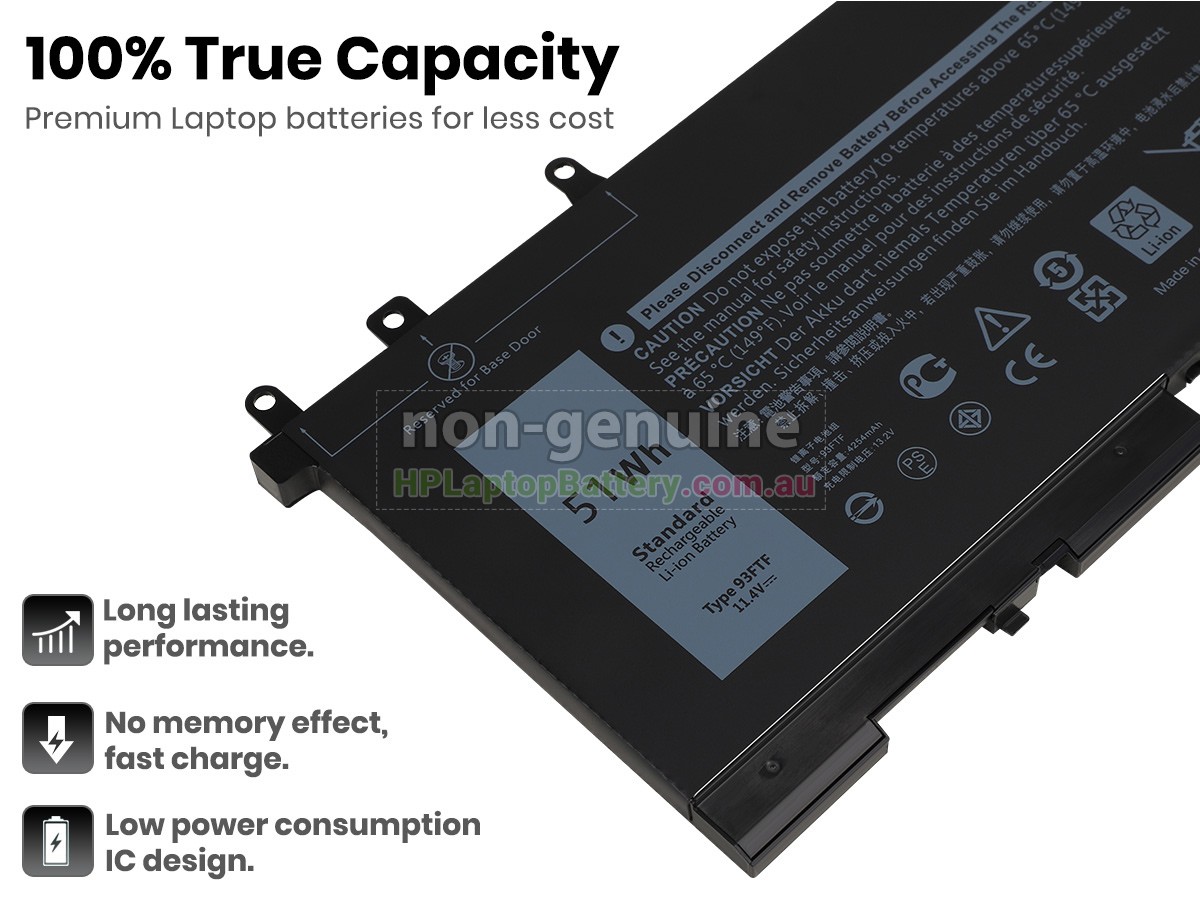 Battery for Dell D4CMT laptop