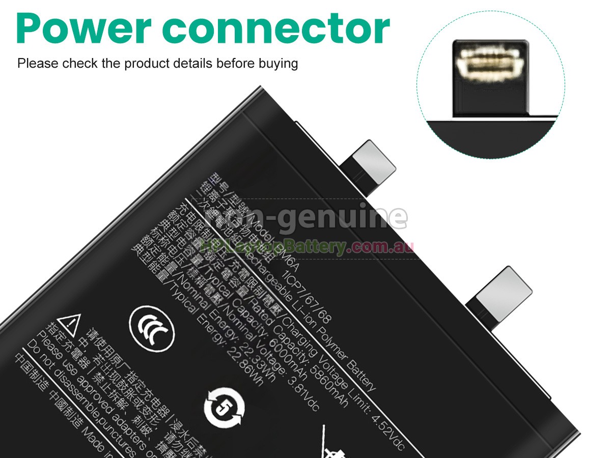 Battery for XiaoMi BM6A laptop