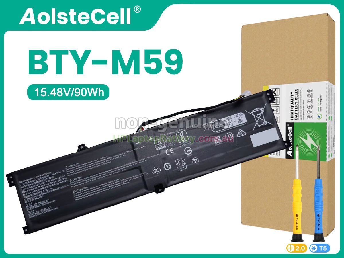 Battery for MSI PULSE 17 AI C1VGKG-061NL laptop