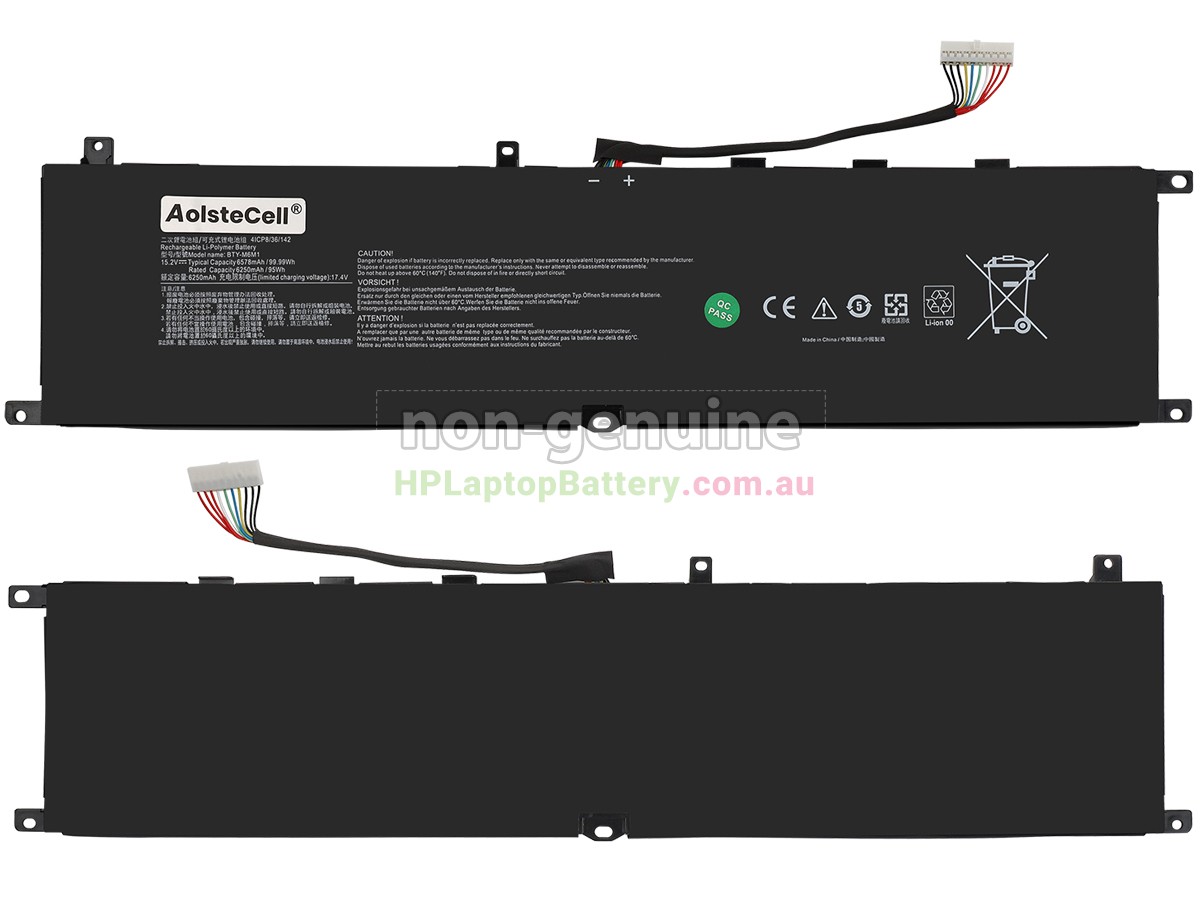 Battery for MSI STEALTH GS77 12UHS laptop