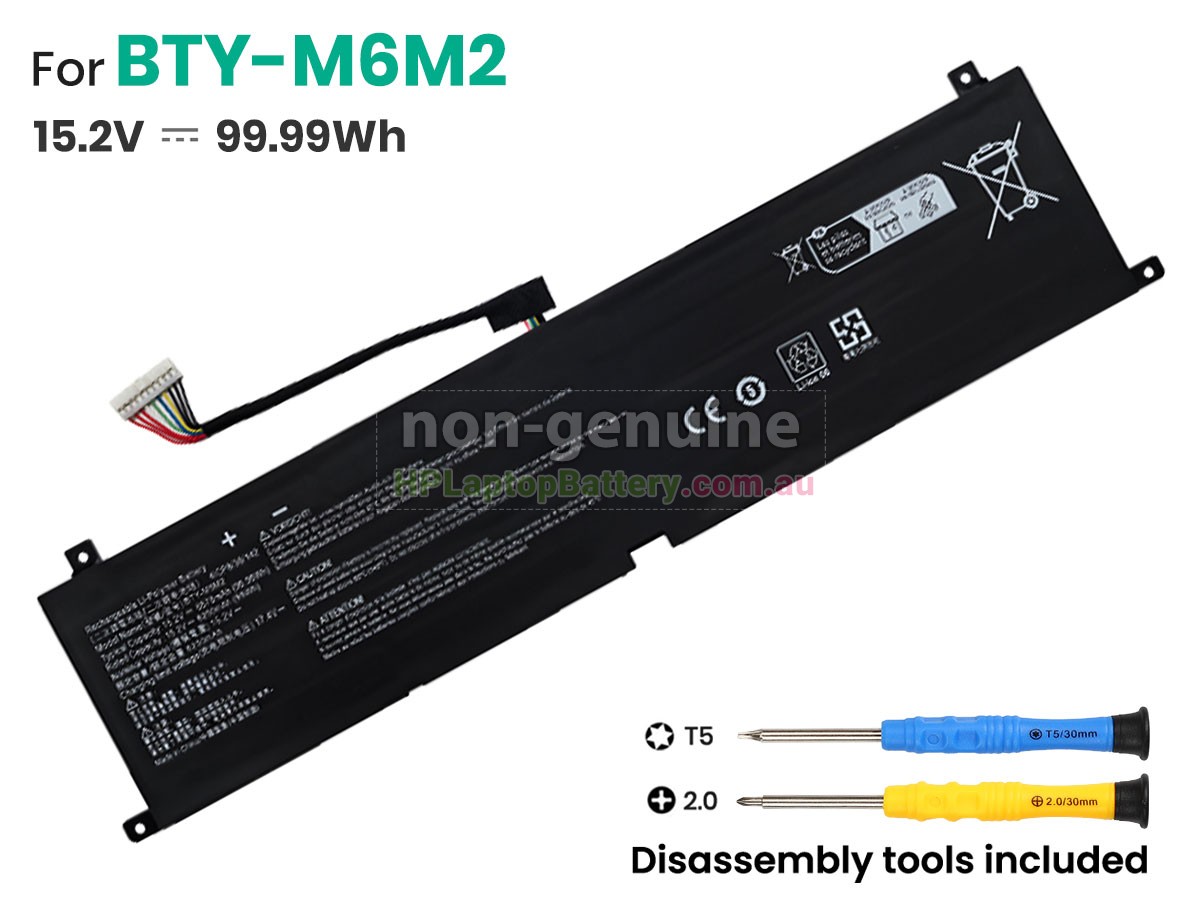 Battery for MSI CREATOR 16 AI STUDIO A1VIG-086ES laptop
