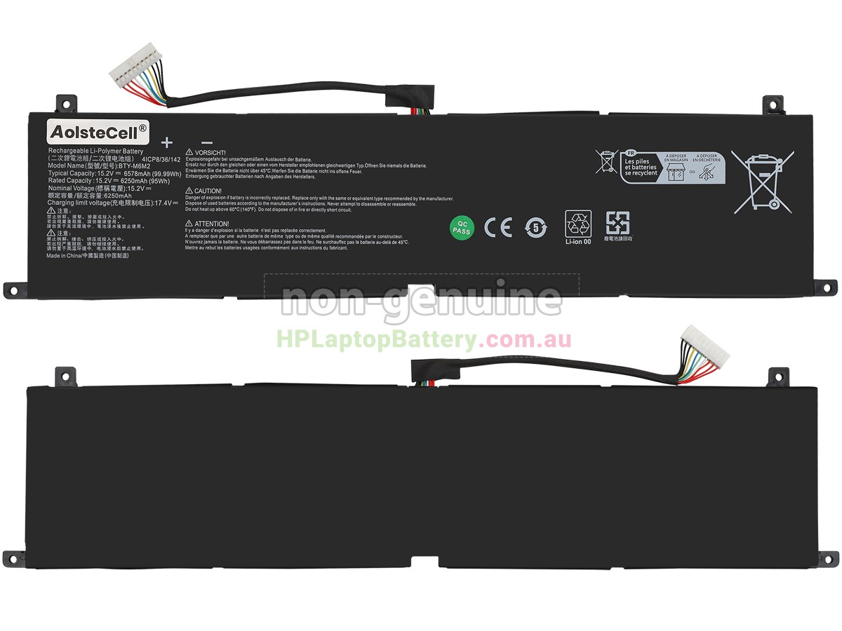 Battery for MSI CREATOR 16 AI STUDIO A1VIG-086ES laptop