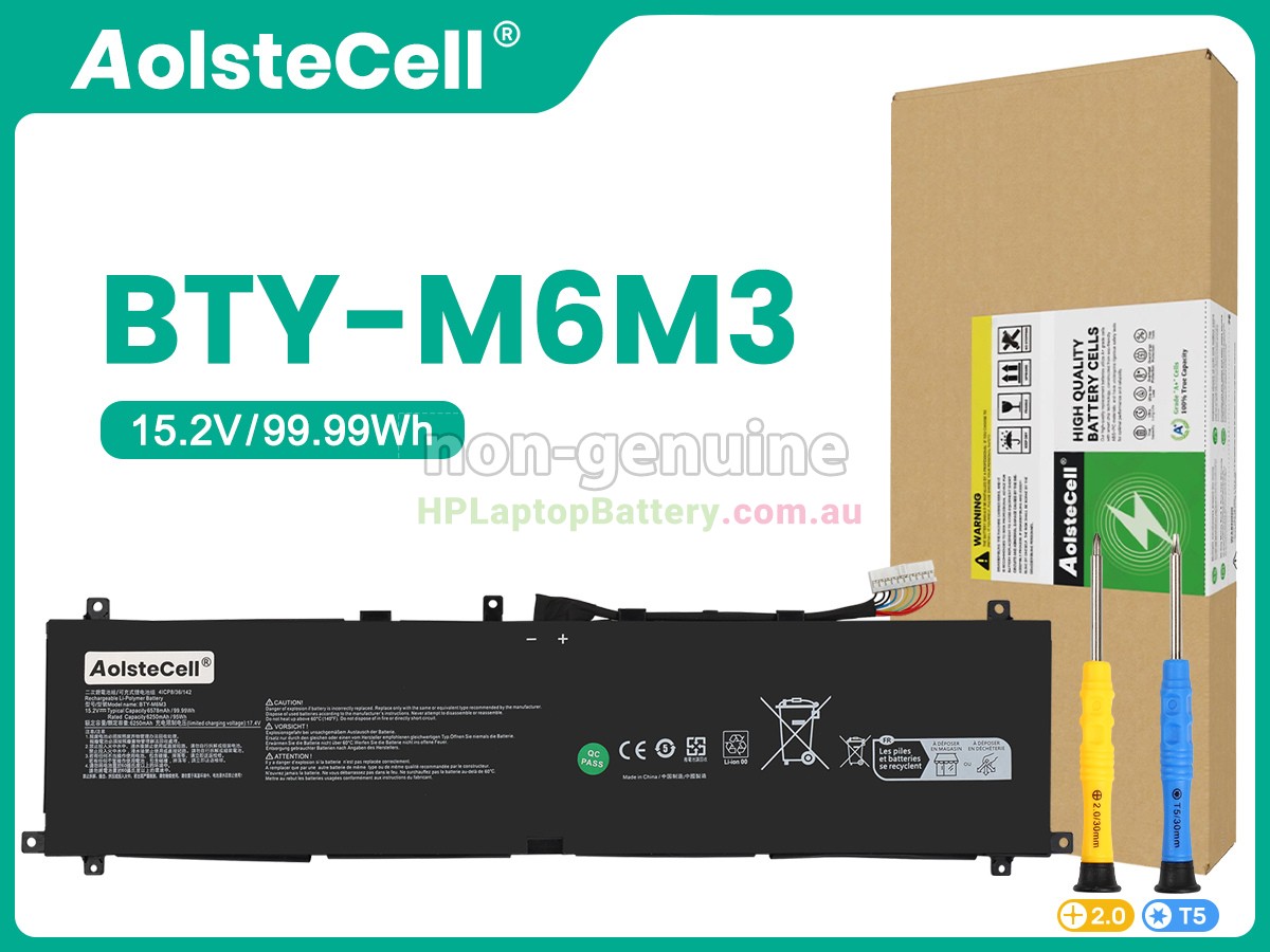 Battery for MSI BTY-M6M3 laptop
