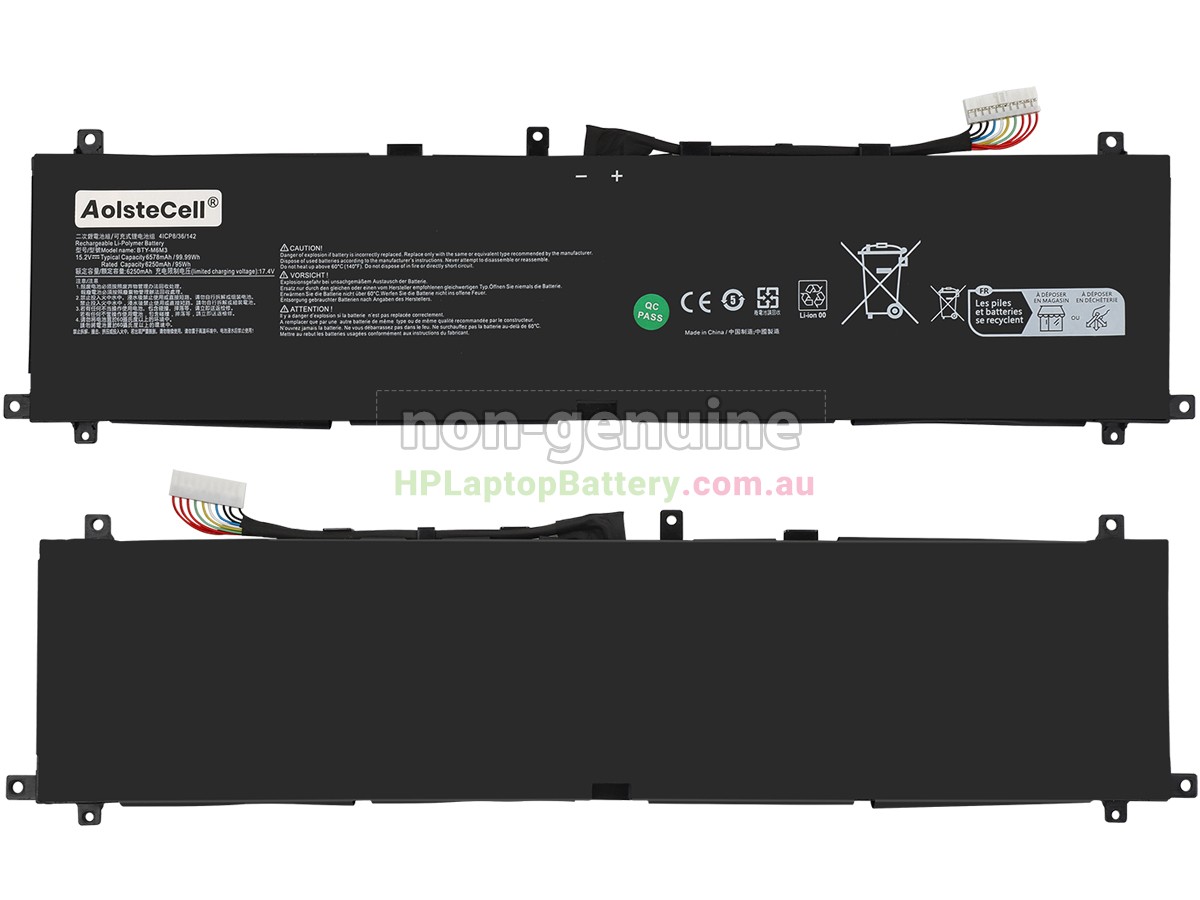 Battery for MSI BTY-M6M3 laptop
