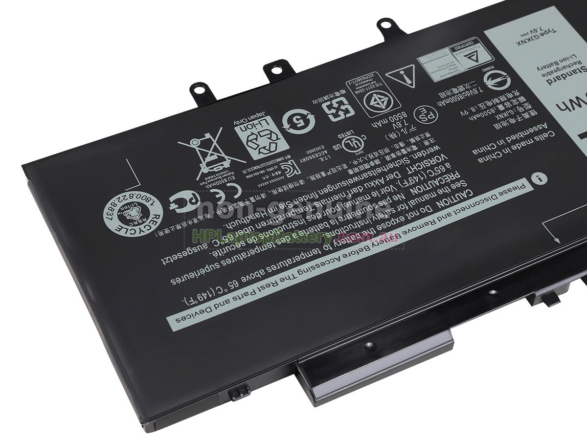 Battery for Dell 0GJKNX laptop