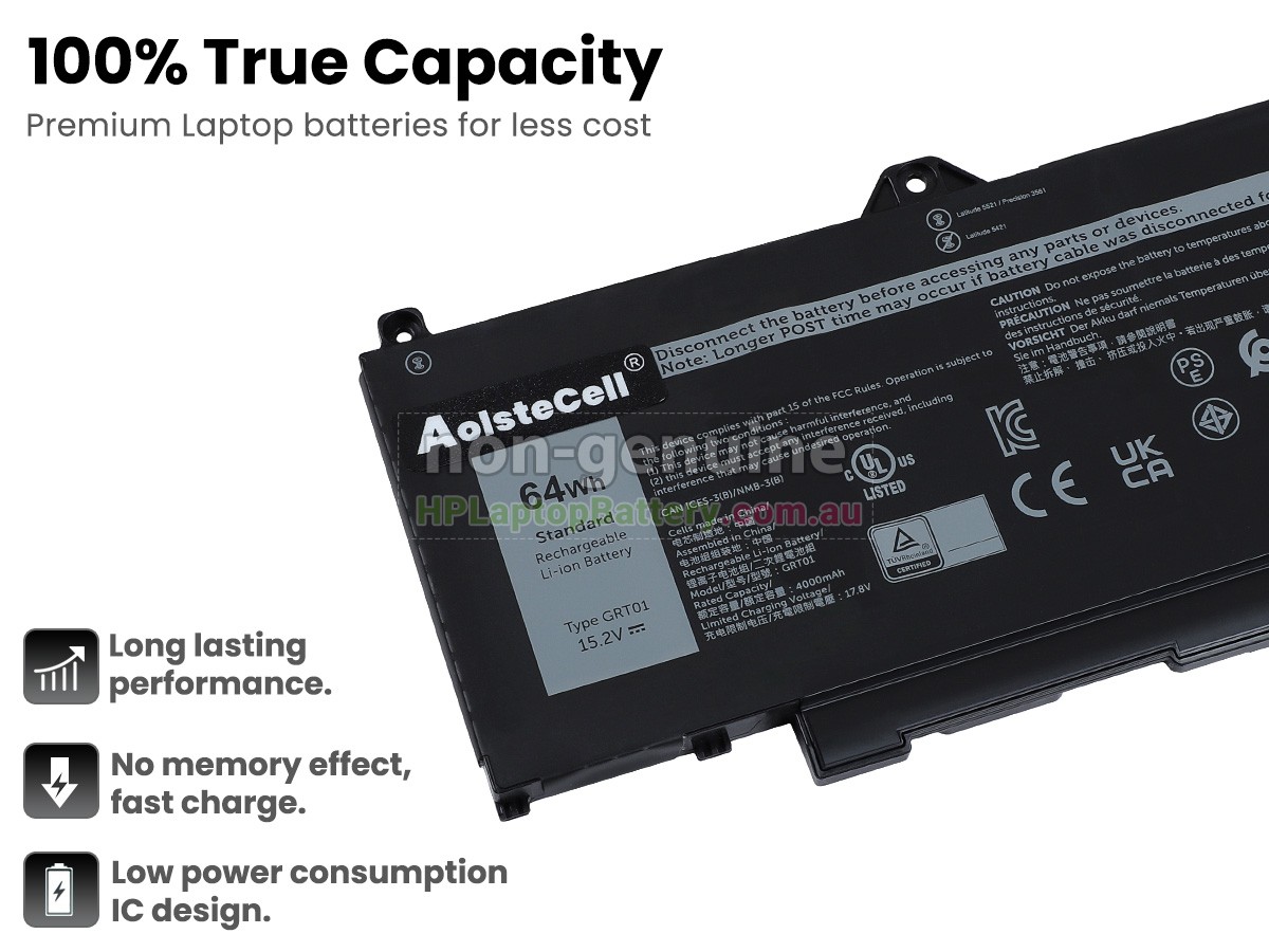Battery for Dell R05P0 laptop