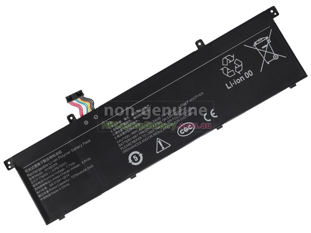 Battery for XiaoMi R14B03W(2ICP5/75/56) laptop