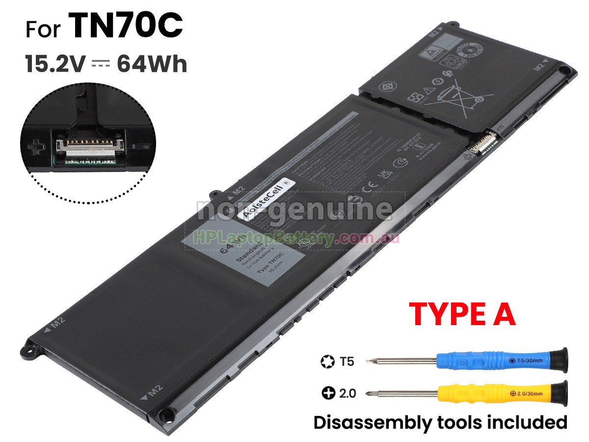 Battery for Dell P133F001 laptop