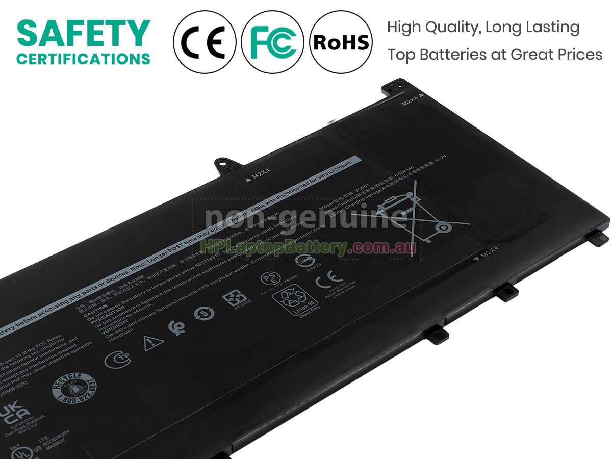 Battery for Dell Alienware X14 R2 laptop