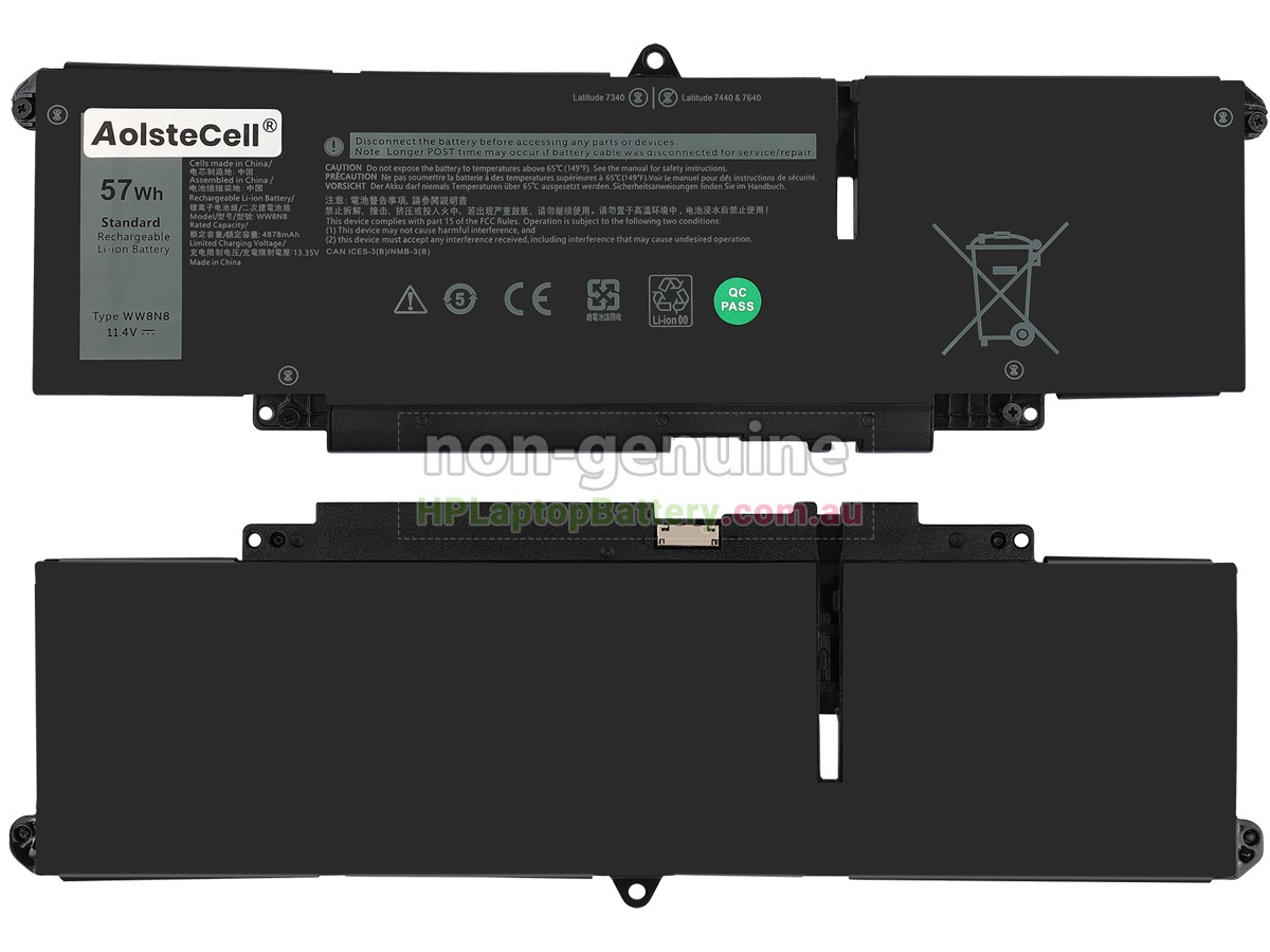 Battery for Dell WW8N8 laptop