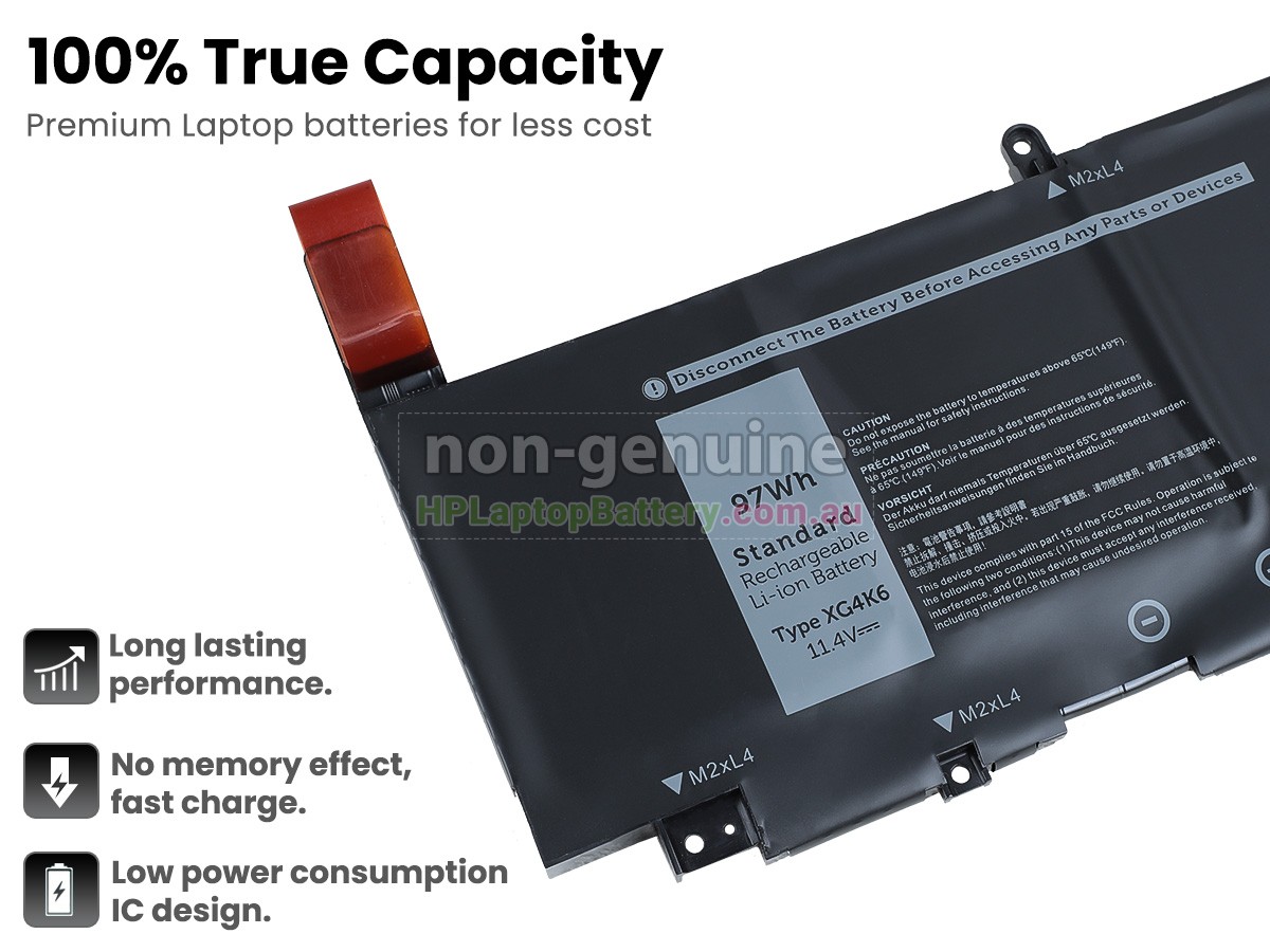Battery for Dell XPS 17 9720-NJN98 laptop
