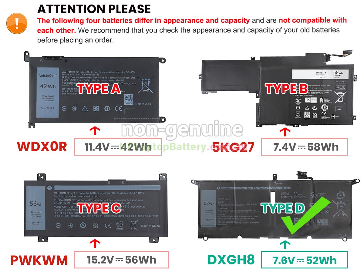 Battery for Dell Inspiron 14 7000 laptop