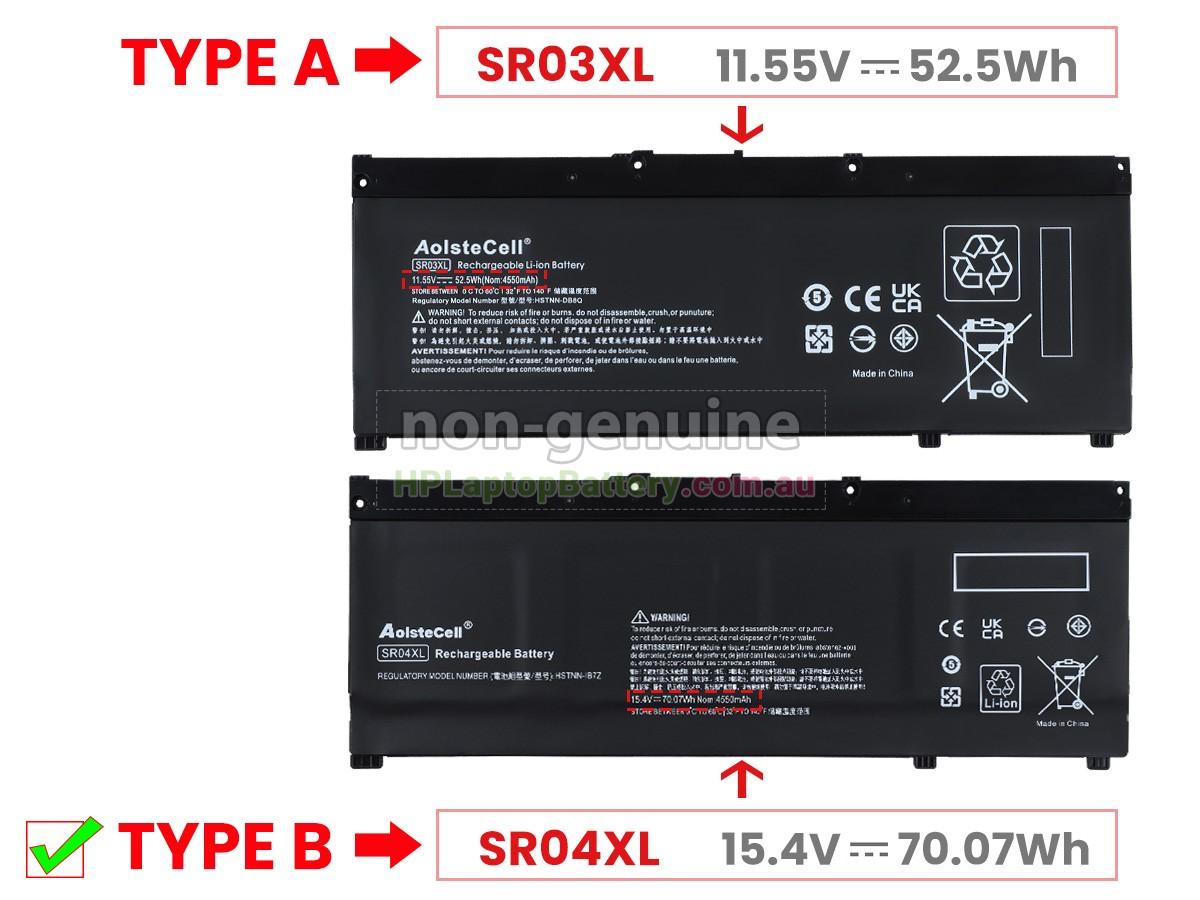 Battery for HP Omen 15-CE029TX laptop