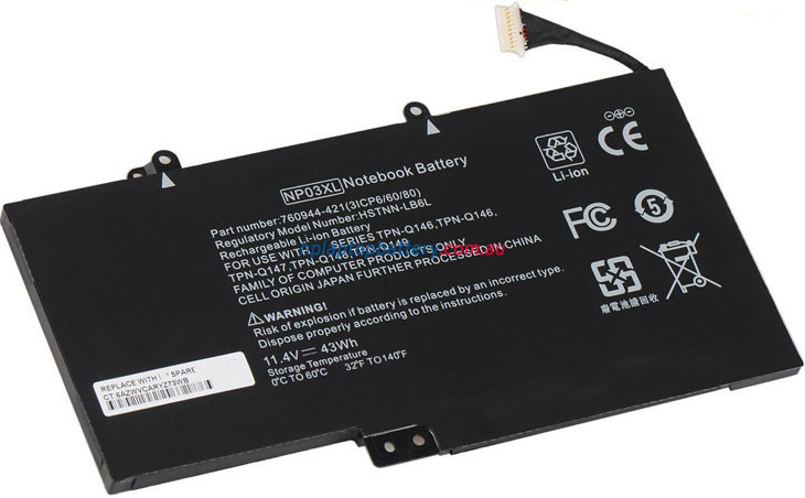 battery for HP Pavilion X360 13-A200NX laptop,43Wh replacement HP ...